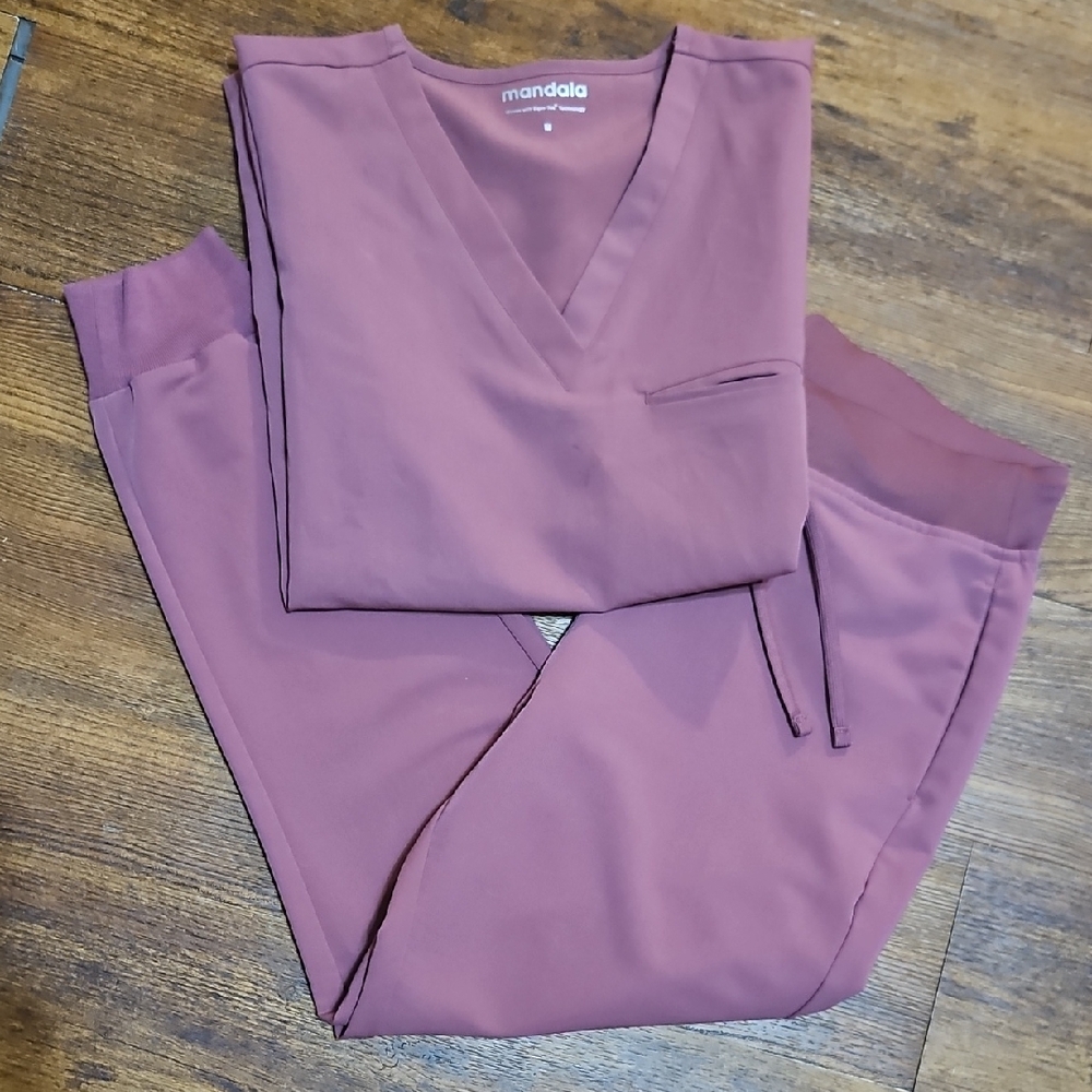 Mauve Mandala Scrub Set
